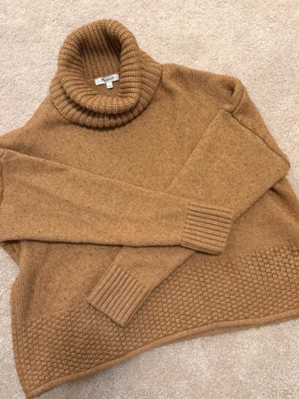 Madewell Sadler Turtleneck Sweater Size Small EUC